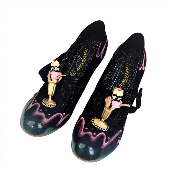 IRREGULAR CHOICE Ice Cream Sundae "Smooch" Fabulously Unique Footwear New w Box - Picture 3 of 10